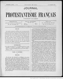 Journal du protestantisme français