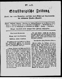 Strassburger privilegirte Zeitung