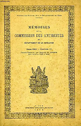 Mémoires de la Commission des antiquités du département de la Côte-d'Or