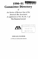 Committee directory of the Section of Business Law of the American Bar Association