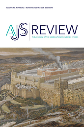 Association for Jewish Studies Review