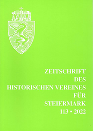 Zeitschrift des Historischen Vereines für Steiermark
