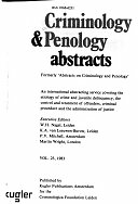Criminology & penology abstracts