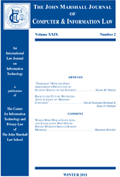 John Marschal Journal of information technology & privacy law