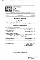 Software law journal
