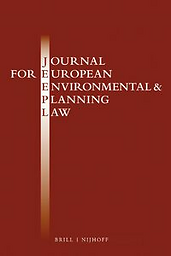 Journal for European environmental & planning law