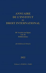 Annuaire - Institut de droit international