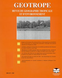 Revue de géographie tropicale et d'environnement