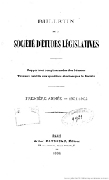 Bulletin de la Société d'études législatives