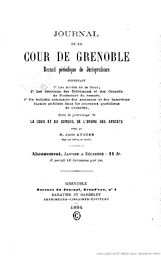 Journal de la Cour de Grenoble