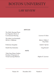 Boston University law review