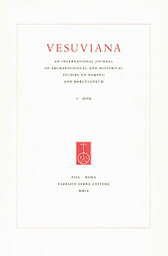 Vesuviana : an international journal of archaeological and historical studies on Pompei and Herculaneum