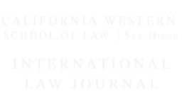 California Western international law journal