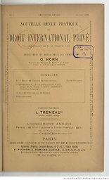 Nouvelle revue pratique de droit international privé