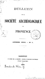 Bulletin de la Société archéologique de Provence