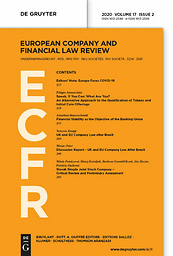European company and financial law review