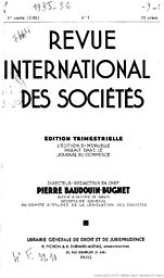 Revue internationale des sociétés