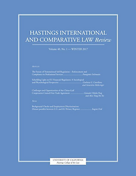 Hastings international and comparative law review