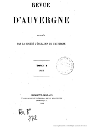 Revue d'Auvergne