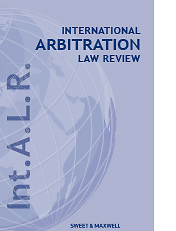 International arbitration law review