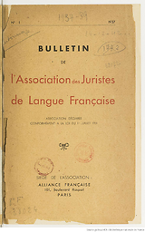 Bulletin de l'Association Henri Capitant pour la culture juridique française