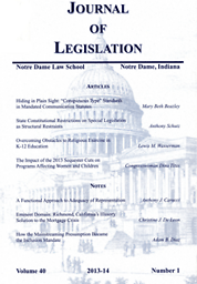Journal of legislation
