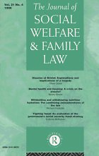 Journal of social welfare & family law
