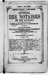 Journal des notaires et des avocats (1815)