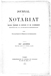 Journal du notariat