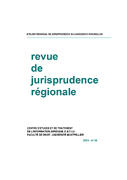 Revue de jurisprudence régionale