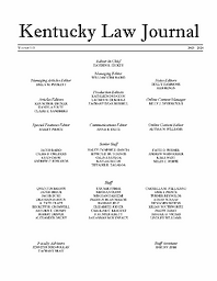 Kentucky law journal