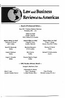 Law and business review of the Americas