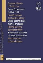 Revue européenne de droit public = European Review of Public Law = Eur. Zeitschrift des Öffentl. Rechts = Rivista Europea di Diritto Pubblico
