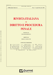 Rivista italiana di diritto e procedura penale