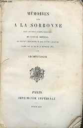 Mémoires lus à la Sorbonne dans les séances extraordinaires du Comité impérial des travaux historiques et des sociétés savantes