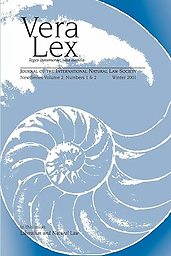 Vera lex : journal of the international natural law society