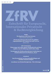 Zeitschrift für Europarecht Internationales privatrecht & rechtsvergleichung