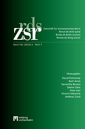 Zeitschrift für schweizerisches Recht = Revue de droit suisse = Rivista di diritto svizzero