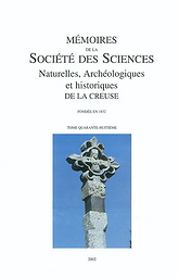 Mémoires de la société des sciences naturelles, archéologiques et historiques de la Creuse
