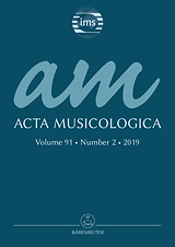 Acta musicologica