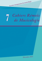 Cahiers rémois de musicologie