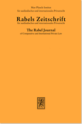 Rabels Zeitschrift für ausländisches und internationales Privatrecht