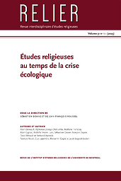 RELIER : Revue interdisciplinaire d'études religieuses