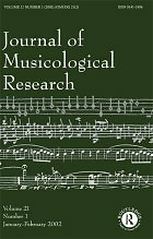 Journal of musicological Research