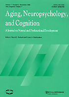 Neuropsychology, development, and cognition. Section B, Aging, neuropsychology and cognition