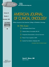 American journal of clinical oncology