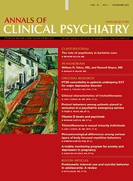 Annals of clinical psychiatry