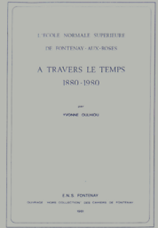 Hors collection des Cahiers de Fontenay