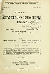 Journal of cutaneous diseases including syphilis