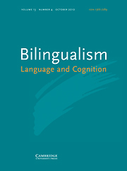 Bilingualism : Language and Cognition